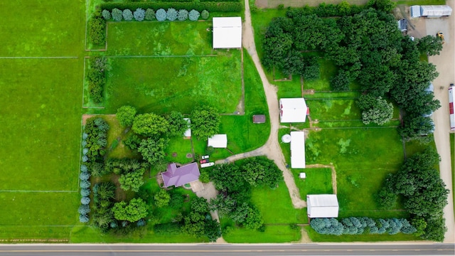 26233 555th Ave, Lansing Twp, MN 55912 - aerial view of property's location with property parcel outlined