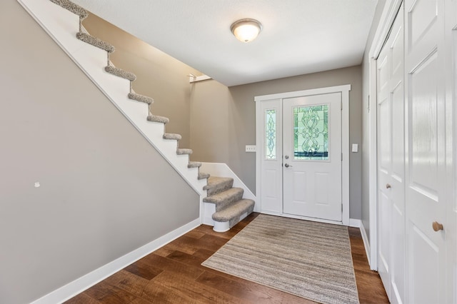 27088 130th St, Staples, MN 56479 - foyer with stairway and wood finished floors