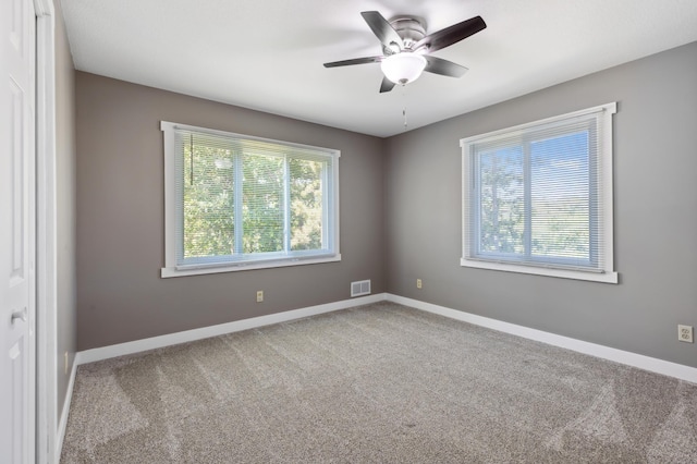 27088 130th St, Staples, MN 56479 - spare room with healthy amount of natural light, ceiling fan, and carpet floors