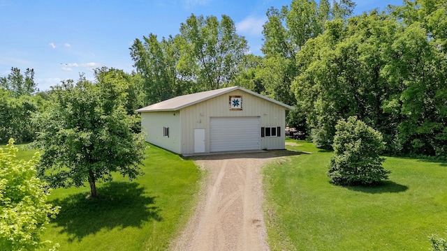 N5887 1110th St, Oak Grove Twp, WI 54021 - detached garage featuring driveway