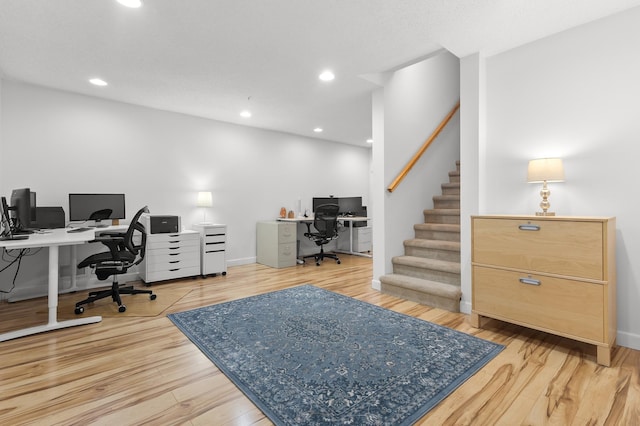 14939 Pinto Ln, Savage, MN 55378 - office space featuring wood finished floors and recessed lighting