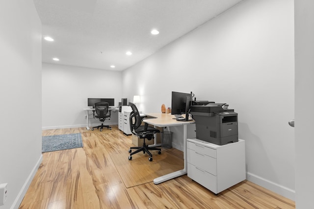 14939 Pinto Ln, Savage, MN 55378 - office space featuring light wood-type flooring and recessed lighting