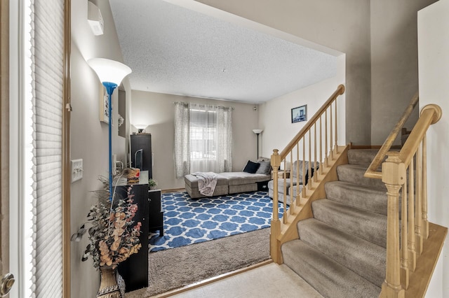 6566 Merrimac Ln N, Maple Grove, MN 55311 - foyer with a textured ceiling and stairway