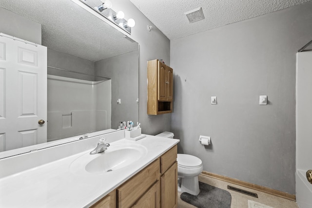 6566 Merrimac Ln N, Maple Grove, MN 55311 - full bath with vanity, a shower, and a textured ceiling
