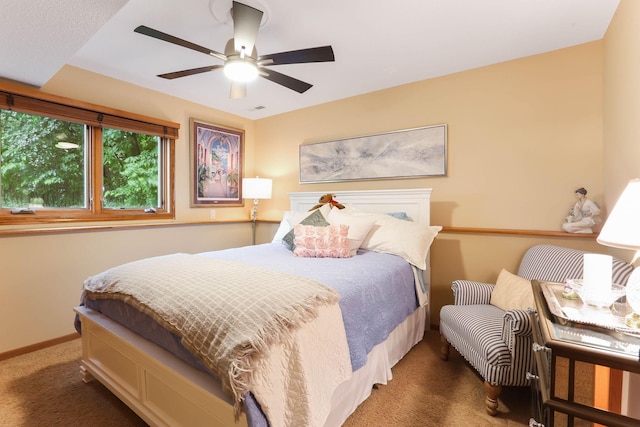 2583 Lost Lake Rd, Mound, MN 55364 - carpeted bedroom with baseboards and ceiling fan
