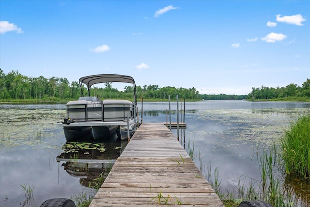 3718 Big Mcgraw Rd, Blaine Twp, WI 54830 - dock area featuring a water view
