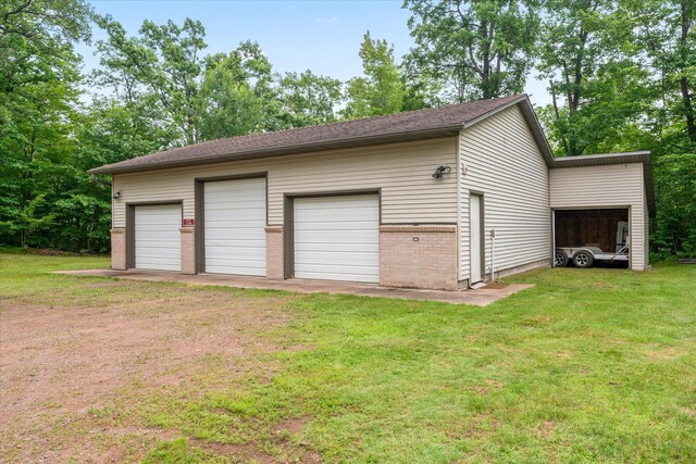 3718 Big Mcgraw Rd, Blaine Twp, WI 54830 - view of detached garage
