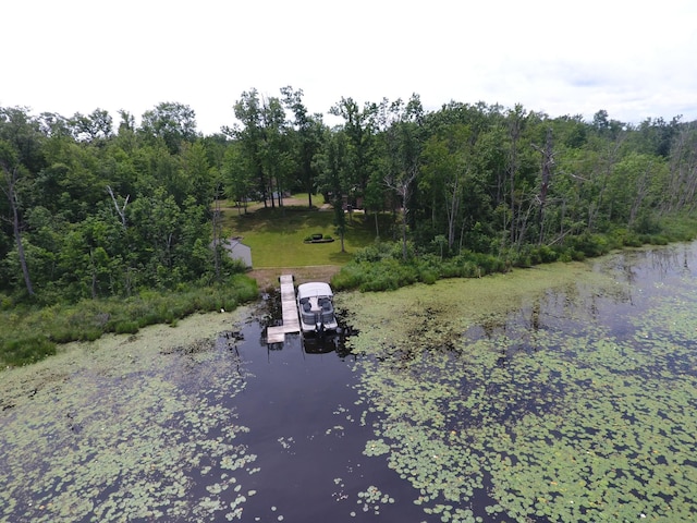 3718 Big Mcgraw Rd, Blaine Twp, WI 54830 - drone / aerial view of a large body of water
