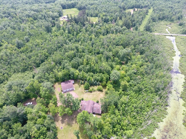 3718 Big Mcgraw Rd, Blaine Twp, WI 54830 - drone / aerial view of a heavily wooded area