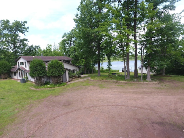 3718 Big Mcgraw Rd, Blaine Twp, WI 54830 - view of grassy yard with driveway