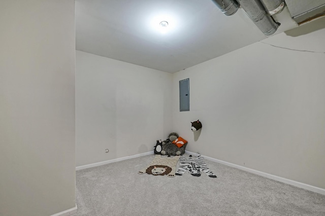 927 Charles Ave, Saint Paul, MN 55104 - spare room featuring electric panel and carpet