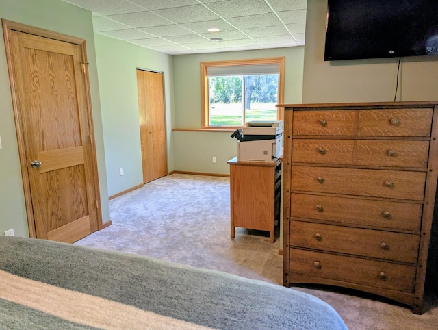1541 282nd Ln NW, Isanti Twp, MN 55040 - carpeted bedroom featuring a paneled ceiling and baseboards