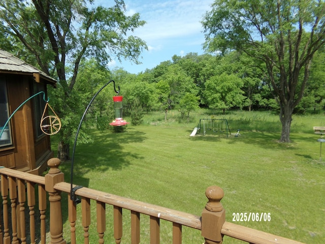 1541 282nd Ln NW, Isanti Twp, MN 55040 - view of grassy yard with a playground