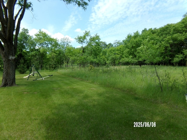 1541 282nd Ln NW, Isanti Twp, MN 55040 - view of green lawn with a view of trees