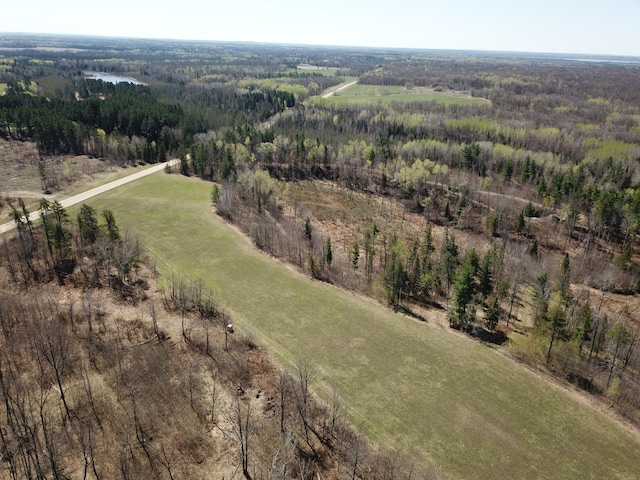 31519 243rd Ave, Moose Creek Twp, MN 56676 - aerial view of property and surrounding area with rural landscape and a heavily wooded area