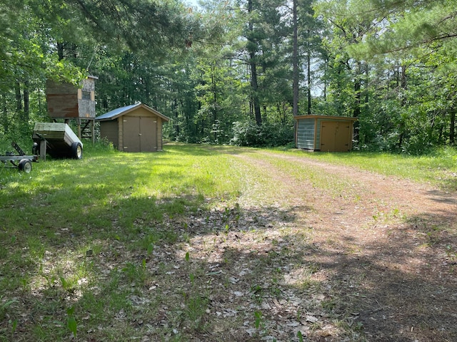31519 243rd Ave, Moose Creek Twp, MN 56676 - view of yard with a shed