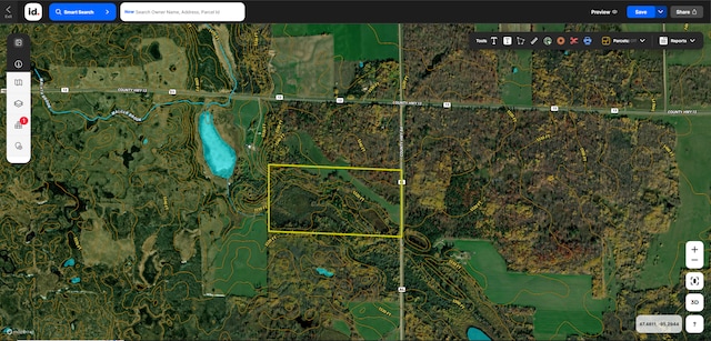 31519 243rd Ave, Moose Creek Twp, MN 56676 - map / location with property parcel outlined