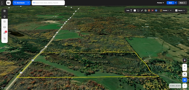 31519 243rd Ave, Moose Creek Twp, MN 56676 - map / location with property boundaries highlighted