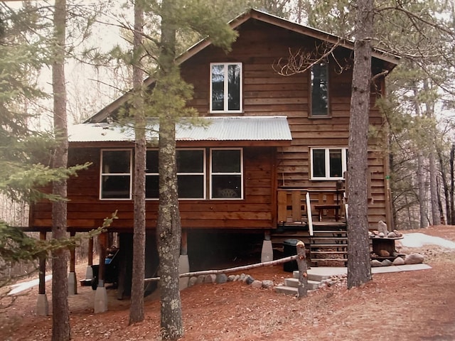 31519 243rd Ave, Moose Creek Twp, MN 56676 - rear view of property featuring a wooden deck