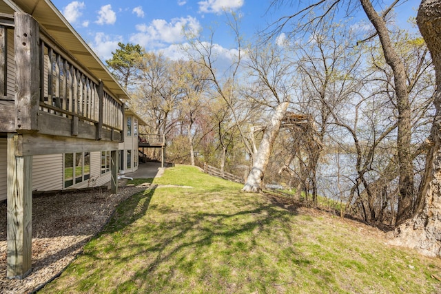 1181 12th Ave NW, New Brighton, MN 55112 - view of grassy yard with a deck