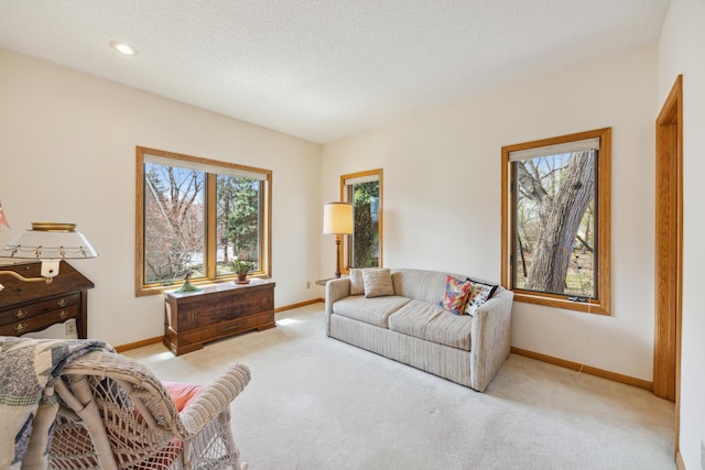 1181 12th Ave NW, New Brighton, MN 55112 - living area with light carpet and baseboards