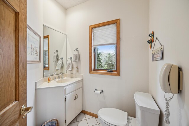 1181 12th Ave NW, New Brighton, MN 55112 - half bath with vanity and tile patterned flooring