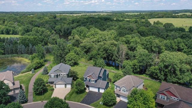 11608 21st St NE, Saint Michael, MN 55376 - aerial perspective of suburban area with a forest