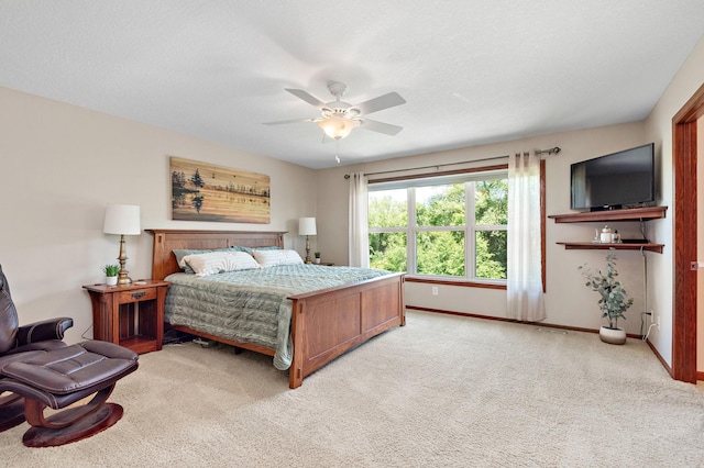 11608 21st St NE, Saint Michael, MN 55376 - bedroom featuring light colored carpet and a ceiling fan