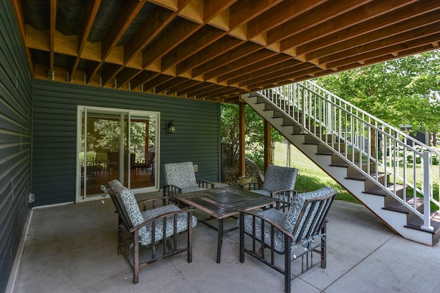 11608 21st St NE, Saint Michael, MN 55376 - view of patio with stairway