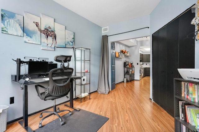 2265 Youngman Ave Unit 207E, Saint Paul, MN 55116 - office area featuring wood finished floors