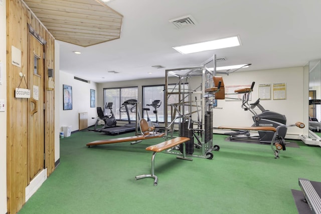 2265 Youngman Ave Unit 207E, Saint Paul, MN 55116 - gym featuring carpet floors and baseboards