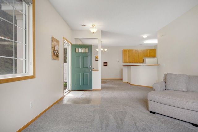 17980 69th Pl N, Maple Grove, MN 55311 - foyer featuring light carpet and a chandelier
