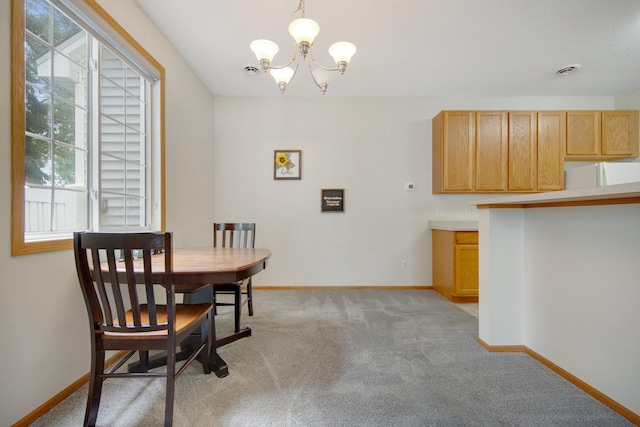 17980 69th Pl N, Maple Grove, MN 55311 - dining room with a chandelier, healthy amount of natural light, and light carpet