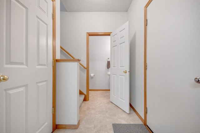 17980 69th Pl N, Maple Grove, MN 55311 - corridor with a textured ceiling and stairs