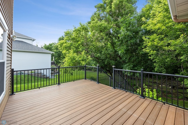3702 Houkom Dr E, Fargo, ND 58078 - wooden terrace with a yard