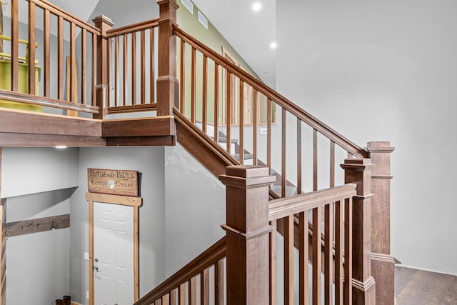 2565 Highland Rd, Minnetrista, MN 55359 - stairway featuring recessed lighting