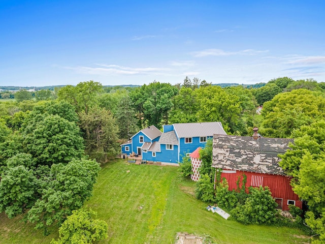 2565 Highland Rd, Minnetrista, MN 55359 - aerial view of property and surrounding area with a heavily wooded area