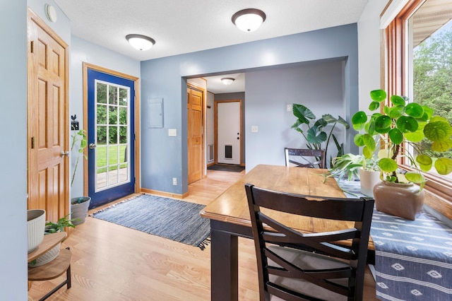 19172 Front Blvd NE, East Bethel, MN 55092 - foyer featuring light wood-type flooring and baseboards