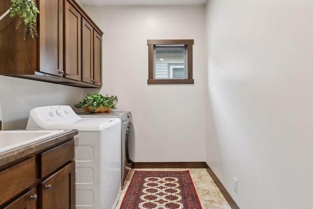 98 Tribute Ave, Hudson, WI 54016 - washroom with separate washer and dryer and cabinet space