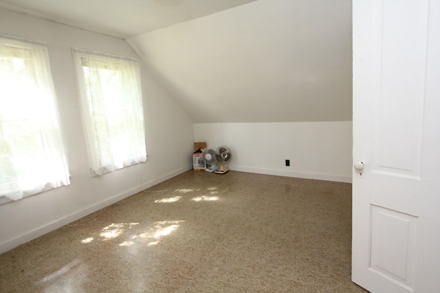 24195 Center St E, Mayfield Twp, MN 56701 - bonus room with lofted ceiling and carpet floors