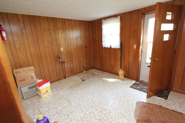 24195 Center St E, Mayfield Twp, MN 56701 - entrance foyer with wooden walls