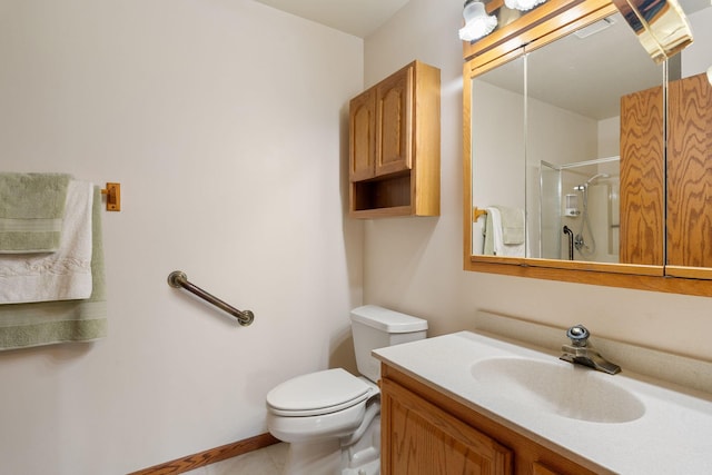 1200 18th Ave NW Unit 132, Austin, MN 55912 - bathroom with a shower, vanity, and tile patterned flooring