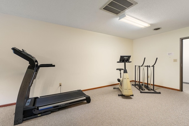 1200 18th Ave NW Unit 132, Austin, MN 55912 - workout room with carpet flooring and a textured ceiling