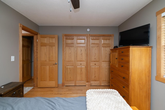 728 Linn St N, Prescott, WI 54021 - bedroom with wood finished floors and ceiling fan