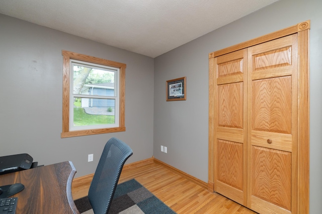 728 Linn St N, Prescott, WI 54021 - office area featuring light wood finished floors and baseboards