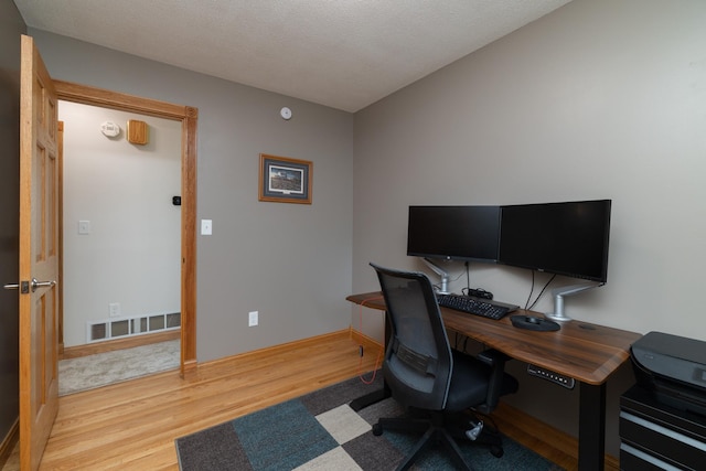 728 Linn St N, Prescott, WI 54021 - office area featuring wood finished floors and baseboards