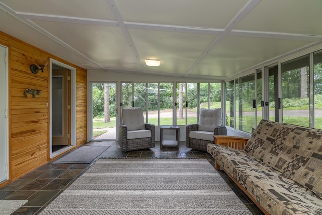 728 Linn St N, Prescott, WI 54021 - sunroom with an outdoor living space and vaulted ceiling