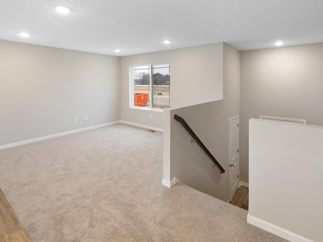 6706 376th St, North Branch, MN 55056 - below grade area with carpet floors and recessed lighting