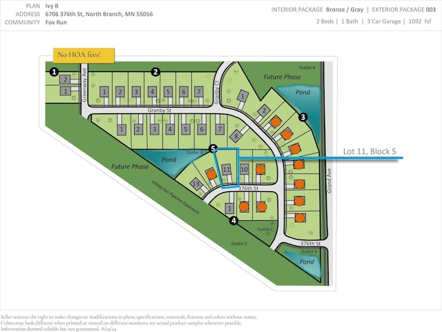 6706 376th St, North Branch, MN 55056 - map of parcels