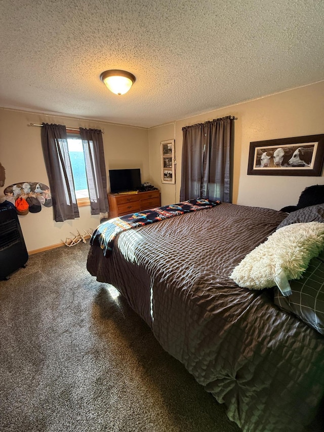1865 180th St, Norman Twp, MN 56220 - bedroom featuring a textured ceiling and carpet
